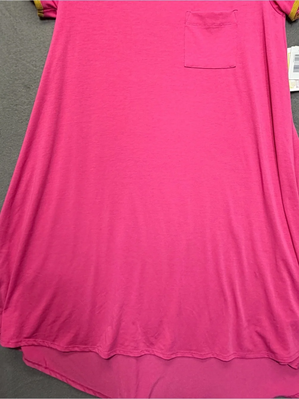 New with tags large Lularoe Pink Carly Dress - Picture 2 of 9